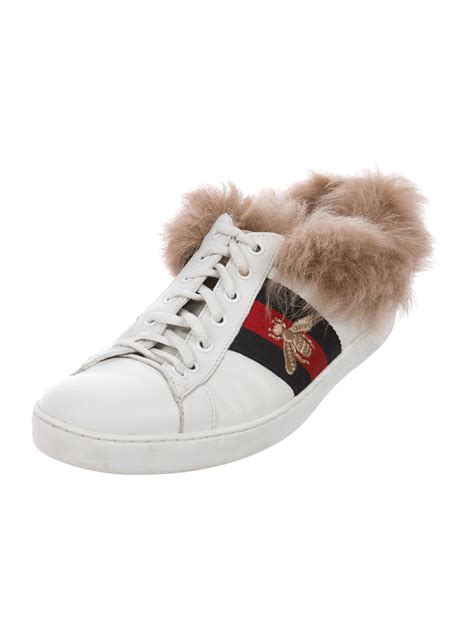 gucci sneakers romwe|Gucci fur sneakers women's.